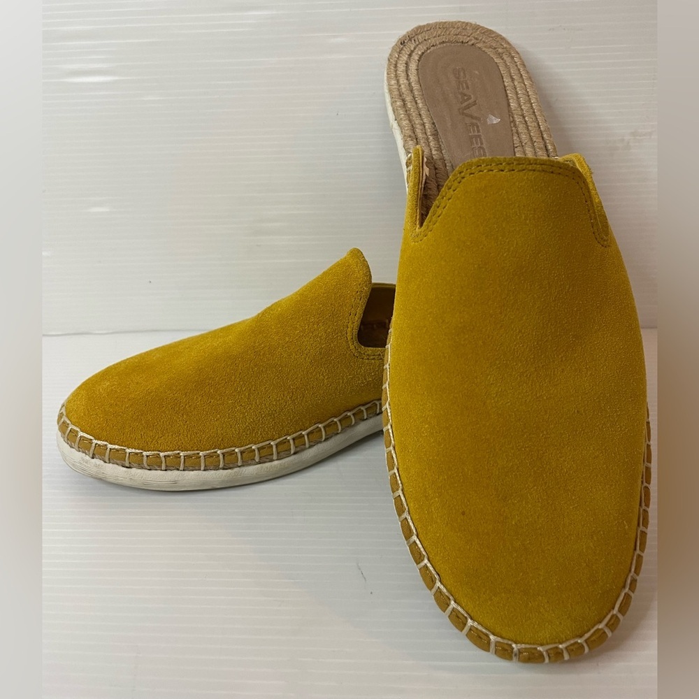 SeaVees Women's Ocean Park Mule Sneaker Bright Yellow Suede Size 8.5
